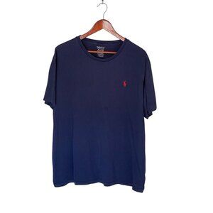 Polo Ralph Lauren Blue Basic Tee S/S T-Shirt Men's Size XL Crew Neck Cotton